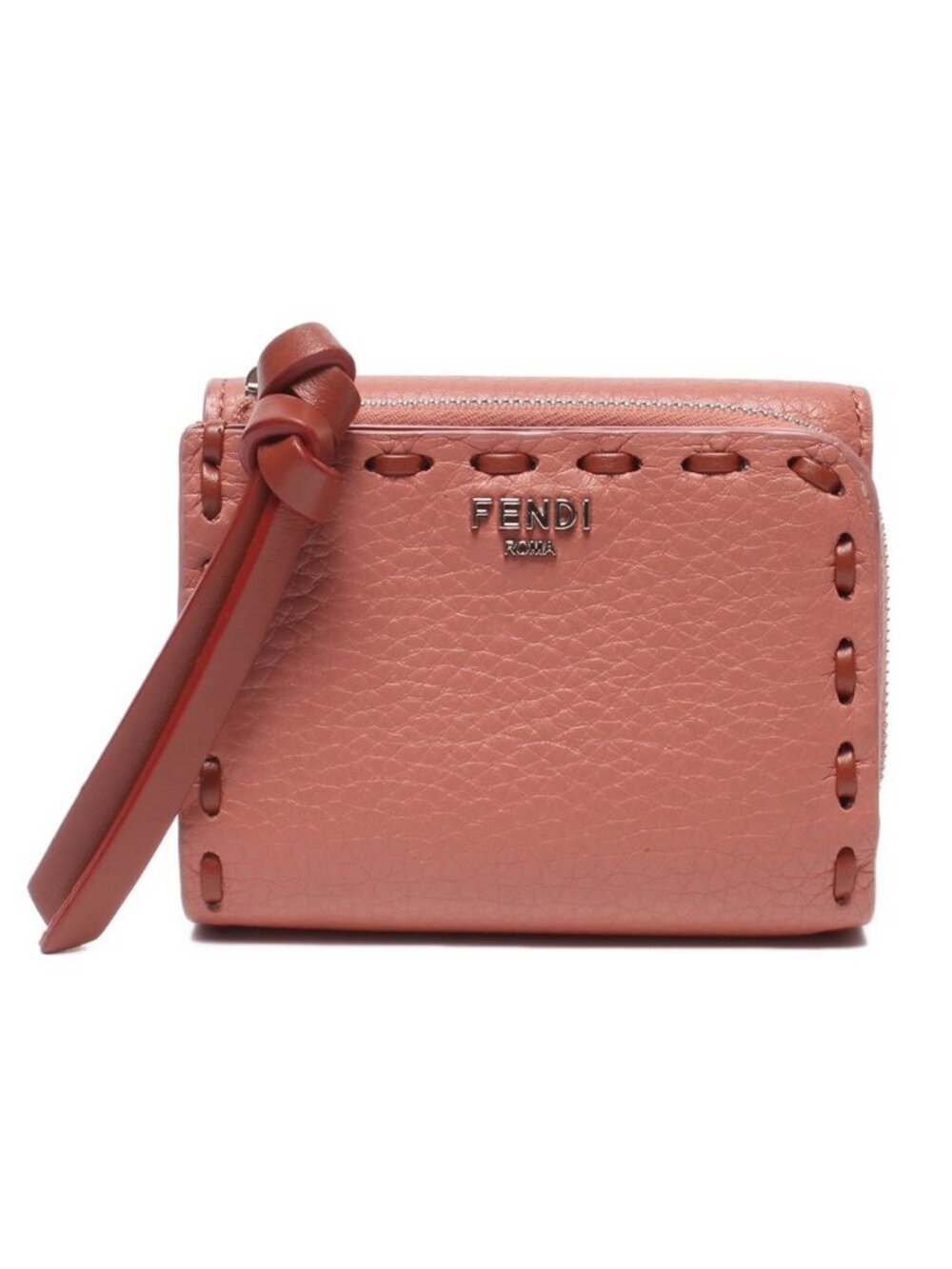Fendi Trifold Wallet Peekaboo Selleria Micro